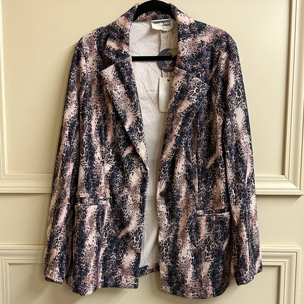 Snake Print Blazer